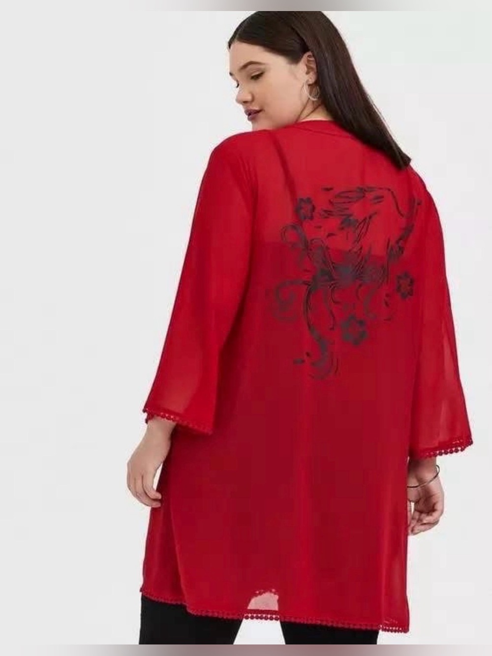 NWT Torrid Disney Mulan floral kimono size 3X/4X